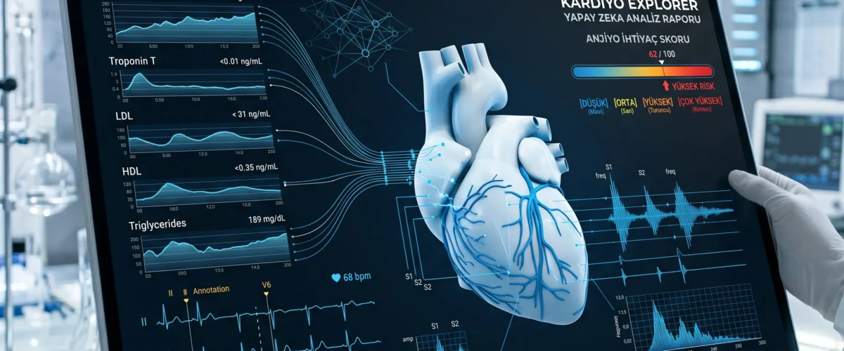 Yapay zeka destekli kalp taraması yapan Prof. Dr. Osman Beton, Kardiyoloji Uzmanı - MediHeart Tıp Merkezi Güzelyurt